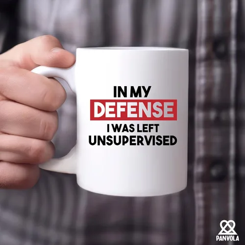 Miniatura 5 de Panvola In My Defense I Was Left Unsupervised - Taza de cerámica sarcástica de 11 onzas para compañero de trabajo Classmate Novedoso vaso