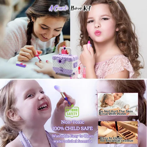 Miniatura 4 de Juegos de maquillaje para niñas – Kit de maquillaje para niñas, juguetes para niñas, maquillaje para niñas, los mejores juguetes para niñas, kit