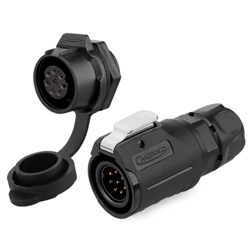 Miniatura 20 de CNLINKO Conector Circular de Panel IP68 M16 de Plástico de 3 Pines Macho y Hembra Eléctrico Impermeable Arnés de Cables Automático Soldadura