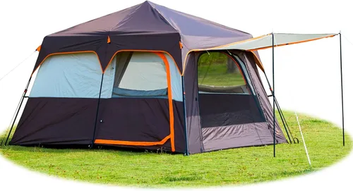 Miniatura 22 de KTT Extra Large Tent 8-10-12-14 Person(A),Family Cabin Tents,2 Rooms,3 Doors and 3 Windows with Mesh,Straight Wall,Waterproof,Double Layer,Big Tent