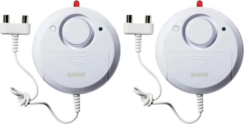 Miniatura 5 de SABRE sensor de alarma de fugas o desborde de agua, con cables, sirena de 110 dB – Fácil instalación propia