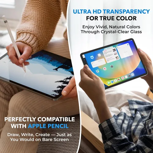 Miniatura 3 de Deppa Protector de pantalla para iPad Air de 11 pulgadas M4/M3/M2 (2026/2025/2024, 8ª/7ª/6ª generación) con kit de fácil instalación, compatible