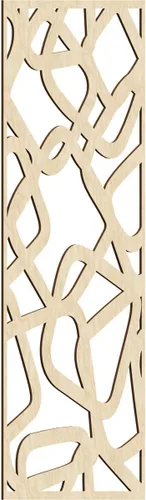 Miniatura 84 de Acme Paneles de pared decorativos de madera con calado, 9 3/8 pulgadas de ancho x 24 3/8 pulgadas de alto x 1/4 de alto, roble rojo