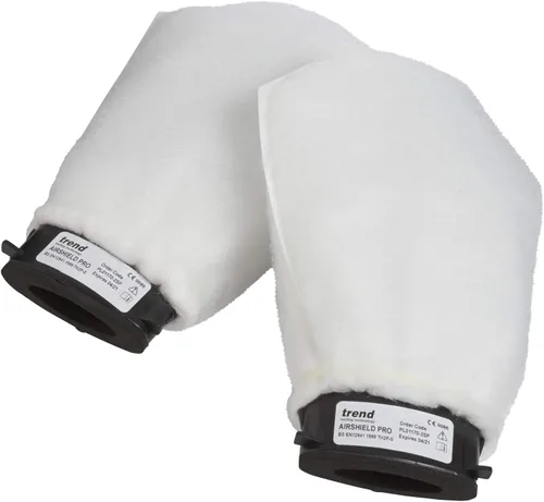 Trend Filtros de aire de repuesto (paquete de 2) para el protector facial Trend Airshield Pro (AIR/PRO), filtros de filtración de máscara de polvo