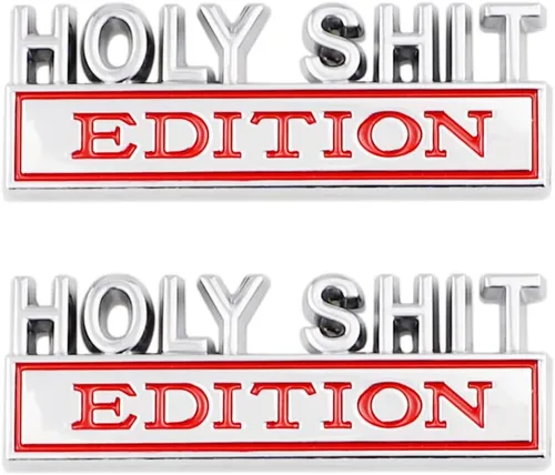 Miniatura 120 de Fuck IT Edition, emblema para el lado del coche, parte trasera, capó, puerta del maletero, 3D, para F 150, F250, F350, Silverdo, 1500, 2500, Sierra