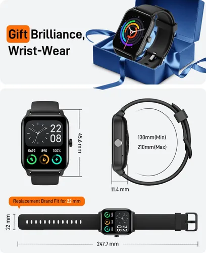 Miniatura 7 de Relojes inteligentes para mujeres y hombres, 2025 reloj inteligente de 1.85" Alexa, rastreador de fitness compatible con Smart Watch para Android