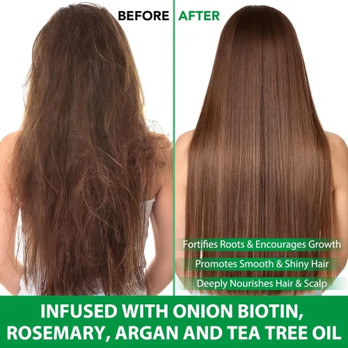 Miniatura 7 de Batana Oil - Juego de champú y acondicionador para el crecimiento del cabello, champú para adelgazar el cabello para mujeres y hombres, hidrata