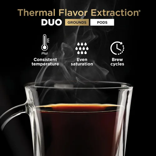Miniatura 8 de Ninja Cafetera de Café Caliente y Frío, Cafetera de una Sola Porción y Máquina de Café por Goteo, DualBrew Pro Specialty de 12 Tazas con Combo