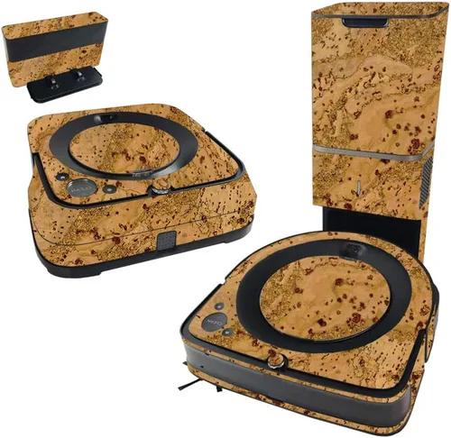 Miniatura 7 de MightySkins Skin compatible con iRobot Roomba s9+ Vacuum & Braava Jet m6 Bundle – Placa de diamante negro y cubierta de vinilo única, fácil