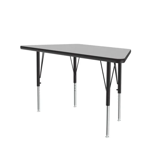 Miniatura 17 de Correll Mesa de Actividades Rectangular para Aula de 24"x36", Altura Ajustable (19"-29"), Granito Negro Laminado Térmico Fusionado Duradero