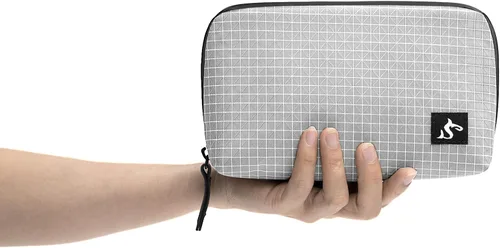 Miniatura 13 de simtoper Estuche organizador electrónico de viaje, bolsa impermeable para cables, cargador, disco duro, banco de energía, pequeño almacenamiento Gris