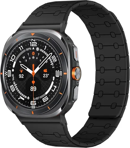 Miniatura 10 de Amizee No Gap Band Compatible con Samsung Galaxy Watch Ultra (2025/2024) Correa de 47mm, Correa de silicona deportiva magnética de 22mm para mujeres