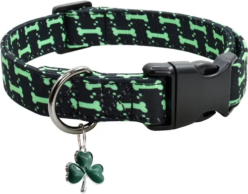Miniatura 16 de Collar de perro con patrones de flores con accesorios, collares para perros de algodón suave para perros pequeños, medianos y grandes, hembras
