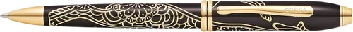 Miniatura 9 de Cross Cross Townsend 2019 - Pluma estilográfica del año del cerdo del zodiaco con detalles chapados en oro de 23 quilates y punta mediana de oro