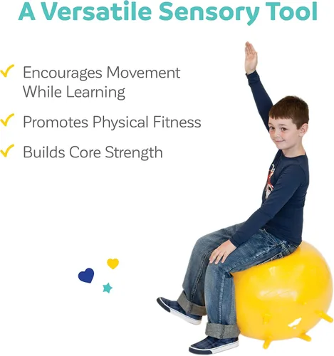 Miniatura 4 de Diversión y función: pelota para silla - Silla de pelota de yoga para niños - Asiento flexible para aula, escuela primaria y secundaria - Silla