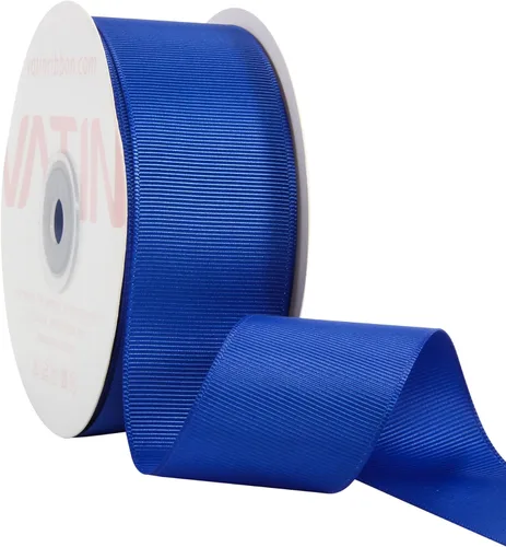 Miniatura 224 de Vatin - Rollo de cinta de grogrén, rollos de 25-50 yardas, perfecto para decoración de bodas, coronas, baby showers, envolturas de paquete de regalo
