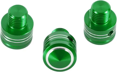 Miniatura 14 de Tornillos para espejo de motocicleta M10x1.25 de aluminio, 3 piezas en 1, juego universal para scooter, Street Bike Motocross, Cafe Racer (negro)