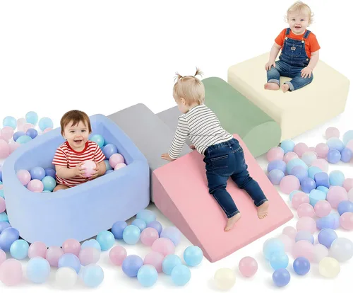 Bloques de escalada de espuma Whiffee para niños pequeños, juguetes de escalada para niños pequeños en interiores, bloques de escalada para niños