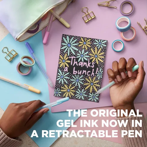 Miniatura 3 de SAKURA Gelly Roll - Bolígrafos retráctiles, juego de bolígrafos pastel para escritura decorativa, punta de 0.031 in, sin sangrado, pasteles de luz