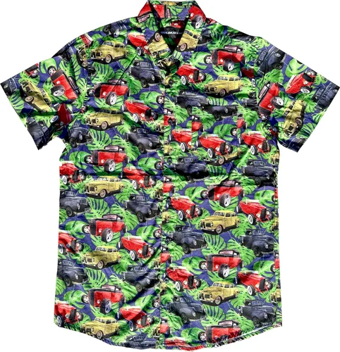 Miniatura 69 de Molokai Surf - Camisas hawaianas de manga corta con botones y corte ajustado