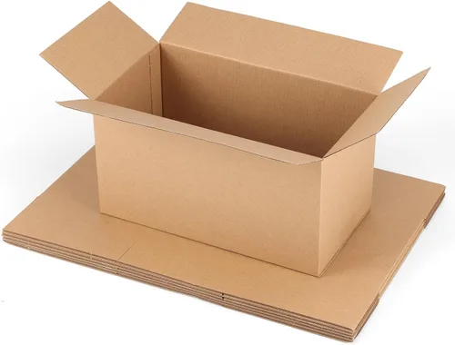 Miniatura 8 de Cajas de envío con embalaje de 8 x 6 x 4 pulgadas, cajas de cartón corrugado pequeñas de kraft para mudanzas, envíos por correo, 25 unidades 25