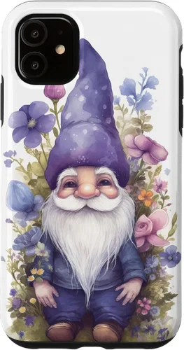 Miniatura 8 de Funda para iPhone 12/12 Pro Cute Purple Aesthetic Anemones Flower Pattern Lavender Gnomo
