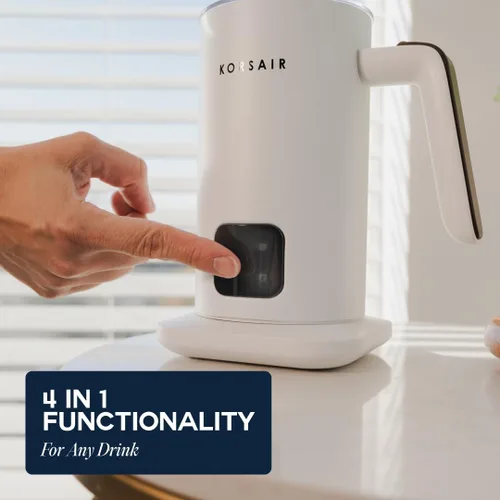 Miniatura 5 de KORSAIR Espumador de leche eléctrico 4 en 1 para espuma fría y caliente Vaporizador de leche automático y máquina calentadora para latte