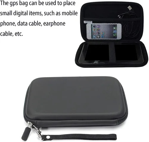 Miniatura 3 de 7 pulgadas duro GPS caso cremallera bolsa transporte viaje bolsa cubierta para 6" 7" navegación GPS Garmin DriveSmart 76 71 66 65 65T Dezl Otr 710