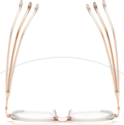 Miniatura 2 de Lentes de lectura portátiles a la moda para mujer, anti luz azul, cuadrados, con bloqueo de luz azul, portátiles ultraligeros (negro, 0)