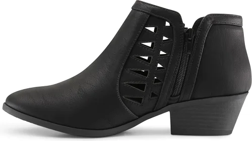 Miniatura 5 de Marco Republic Oslo - Botines tobilleras perforados para dama con tacón grueso apilado.