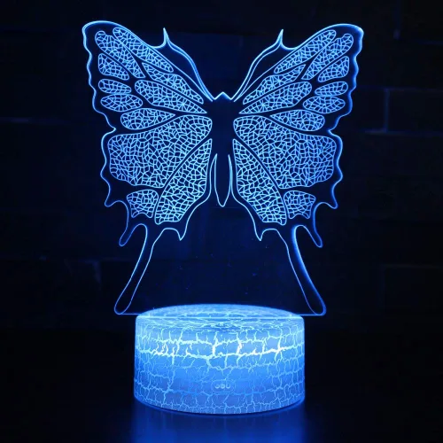 Miniatura 2 de 7 color cambiante noche lámpara 3D atmósfera luz 3D ilusión visual LED lámpara para niños juguete Navidad regalos cumpleaños