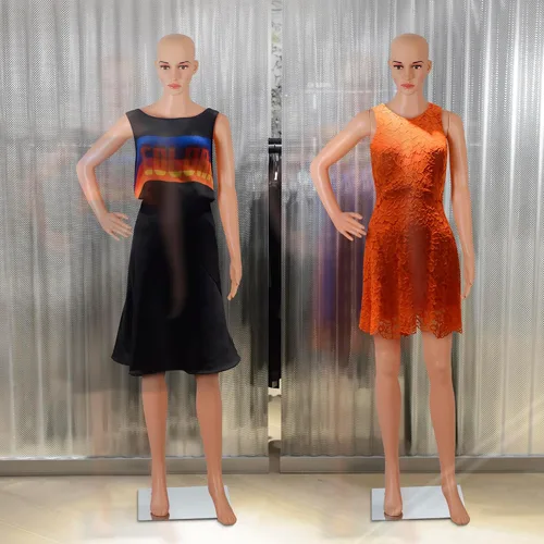 Miniatura 9 de ZENY Maniquí femenino de cuerpo completo, maniquí de forma de vestido de torso, soporte desmontable, modelo de vestido ajustable de 69 pulgadas