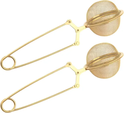 Miniatura 8 de Luckyiren Infusor de bola de té con cadena; filtro de filtro de té de malla fina de acero inoxidable de alta calidad, colador de colador, tamiz