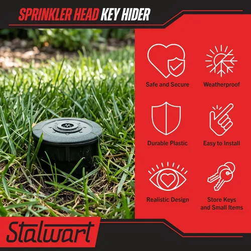 Miniatura 2 de Stalwart - Ocultador de llaves para rociadores exteriores para jardín o patio al aire libre, como se ve en la televisión, resistente al agua y a