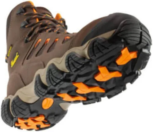 Thorogood Crosstrex - Botas de senderismo impermeables de 6 pulgadas con punta de seguridad para hombre, cuero transpirable de primera calidad y
