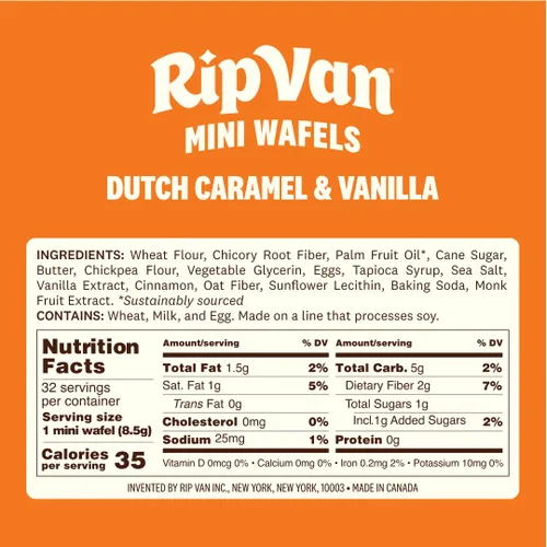 Miniatura 3 de Rip Van Wafels Mini Stroopwafels holandeses de caramelo, bocadillos bajos en carbohidratos, bocadillos keto, sin OMG, bocadillos para la oficina
