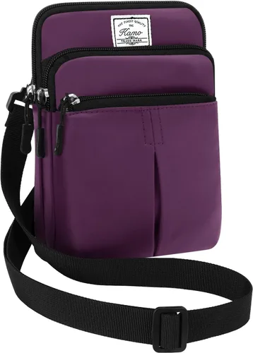 Miniatura 19 de Kamo Bolso Multifuncional para Teléfono de Un Solo Hombro, Bolso de Cintura para Teléfono, Bolso Diagonal Cruzado, Estuche para Teléfono Inteligente