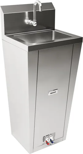 Miniatura 10 de AmGood Fregadero de mano de acero inoxidable para montaje en pared NSF Lavabo comercial de manos para restaurante, cocina y hogar