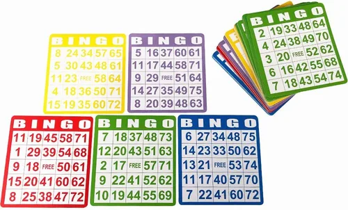 Miniatura 3 de Yuanhe 100 tarjetas de juego de bingo, hojas de papel desechables reutilizables para niños, fiestas, escuela, aula, reuniones familiares