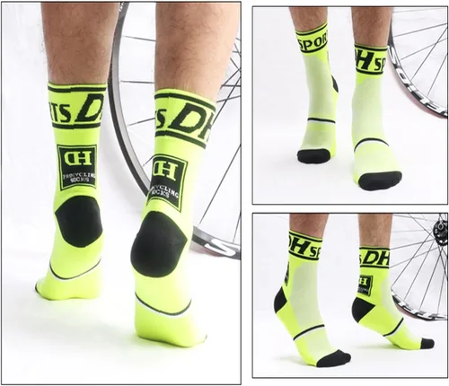 Miniatura 4 de Libar Calcetines de ciclismo para hombre, unisex, transpirables, deportivos, para correr, trekking, baloncesto