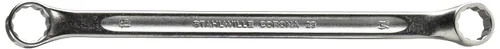 Miniatura 5 de Stahlwille 41071719 - Llave de anillo de doble extremo, hecha de acero de aleación de cromo y cromado, desplazamiento poco profundo con perfil
