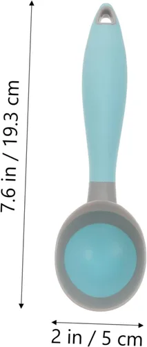 Miniatura 9 de Juego de cucharas ergonómicas para helados, 2 cucharas de goma para helado para servir ensalada de frutas