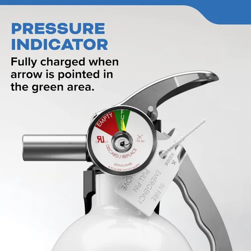 Miniatura 5 de Kidde Extintor de Incendios para Barcos, de Un Solo Uso 10BC Coast Guard Approved Marine Extinguisher for Small Flammable Liquids/Gases and