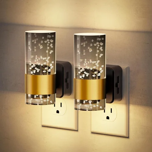 Miniatura 7 de JandCase Luz Nocturna de Vela, Luces Nocturnas que se Enchufan a la Pared, Blanco Suave 3000K, Brillo Ajustable 0-100LM, Sensor de Anochecer a