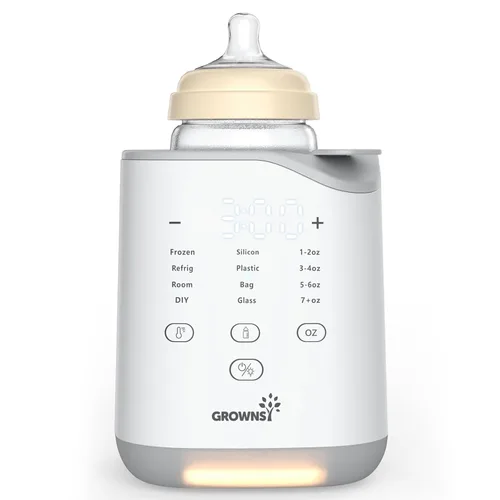 Miniatura 10 de Grownsy Calentador de biberones, calentador de biberones rápido para leche materna y fórmula, control preciso de temperatura, calentador de leche