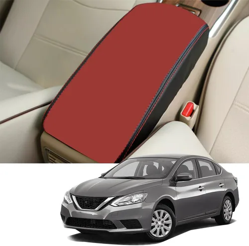 Miniatura 10 de Blazeray Funda de cuero para consola central automotriz para Nissan Altima 2019 2020 2021 2022 2023, de piel, impermeable, antiarañazos, funda