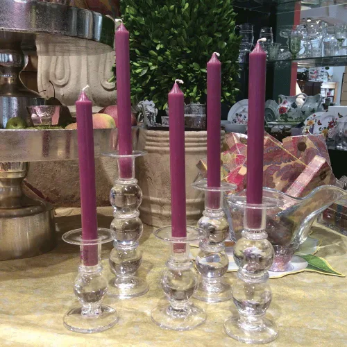 Miniatura 2 de Entertaining with Caspari velas, sin goteo, sin humo, sin perfume, 10 pulgadas, 2 unidades., Verde primavera