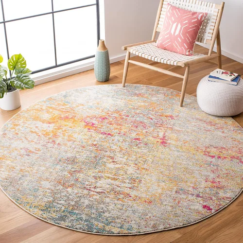 Miniatura 44 de SAFAVIEH Colección Madison - Alfombra de acento 2'2" x 4', negro y dorado, diseño abstracto moderno, no desprende pelusa y fácil cuidado, ideal