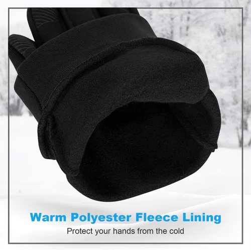 Miniatura 6 de LANYI Guantes de invierno para correr, ligeros, con pantalla táctil, antideslizantes, resistentes al viento, guantes de ciclismo, trabajo, guantes