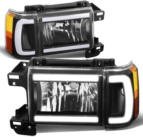 Miniatura 8 de DNA MOTORING HL-OH-F15087-BK-AM Juego de luces de esquina estilo de fábrica para FORD BRONCO 1987-1991 FORD F-150 1987-1991 FORD F-250 1987-1991